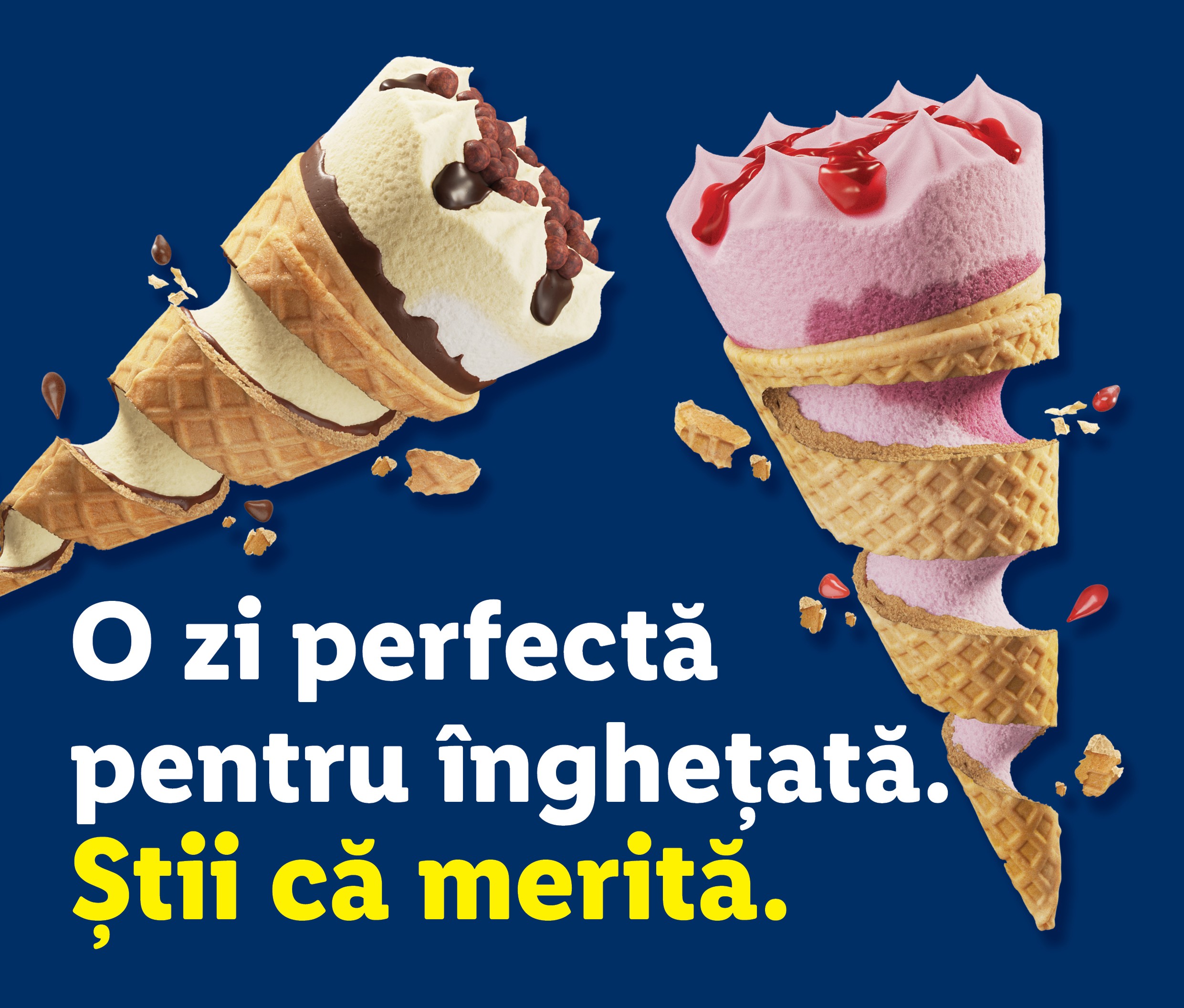 Înghețată românească cucerește Europa prin Lidl