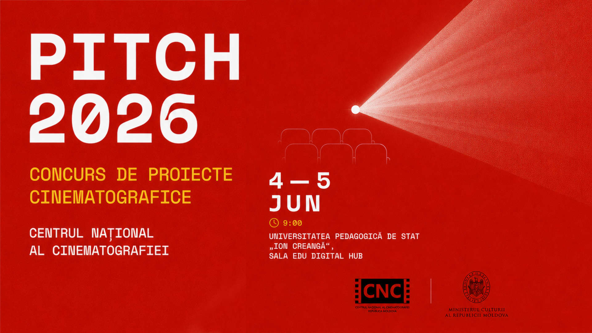 Pitch CNC Moldova 2026: Cum Își Prezintă Cineaștii Visurile